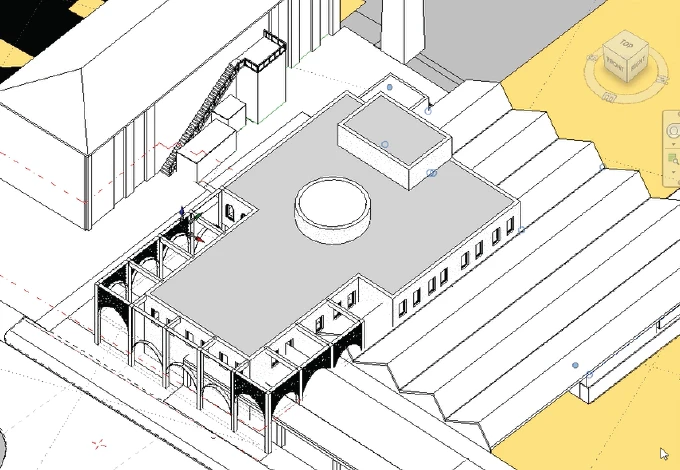 Bilal Mosque 3D Laser Scan to Revit Model Image 2